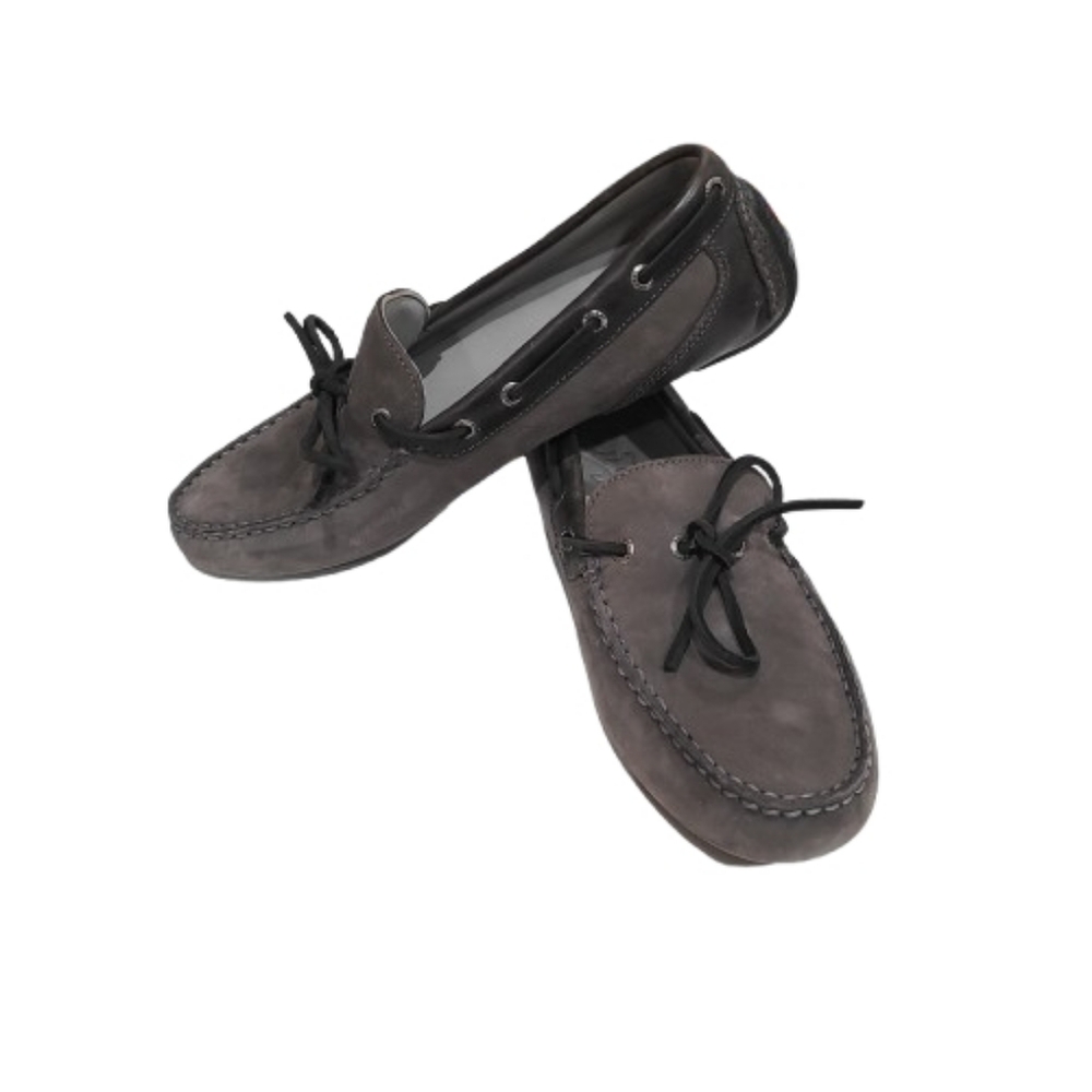 Sperry Suede Loafers Gold Cup Harpswell 1-Eye Gray Drivers 9.5